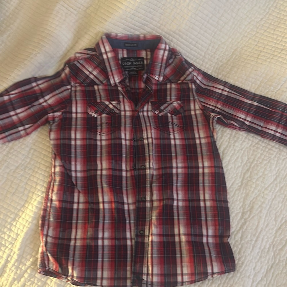 Cody James Boys Long Sleeve Western Shirt Youth Large